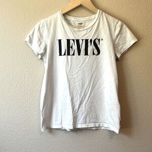 Levis Tee Shirt Classic White and Black Size Small